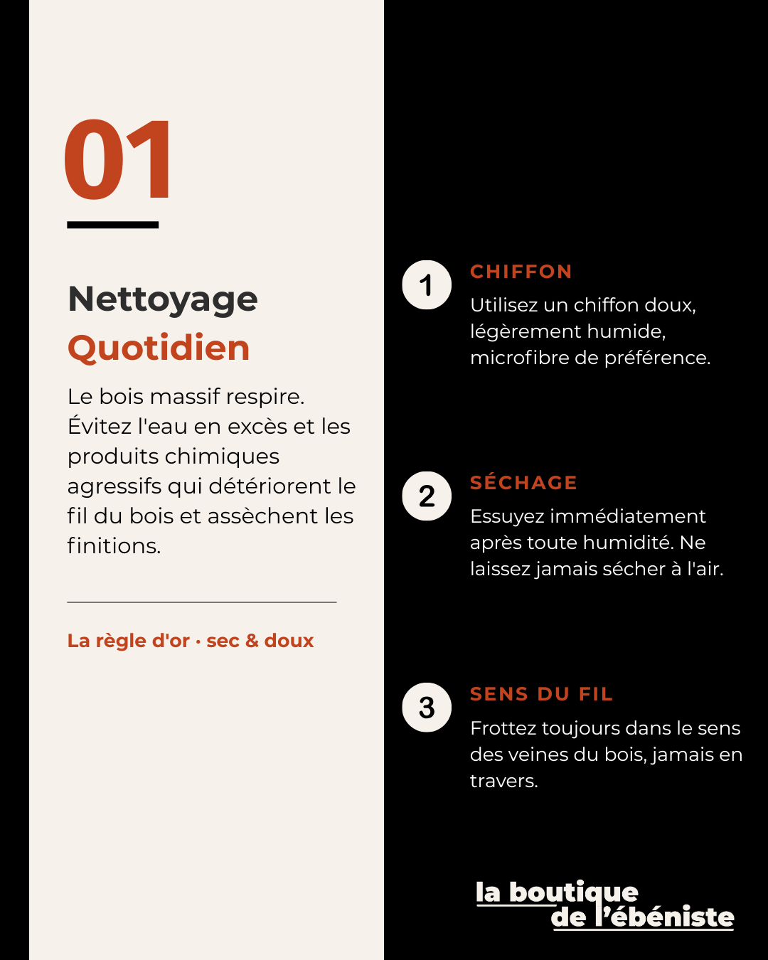 Entretenir un meuble en bois massif