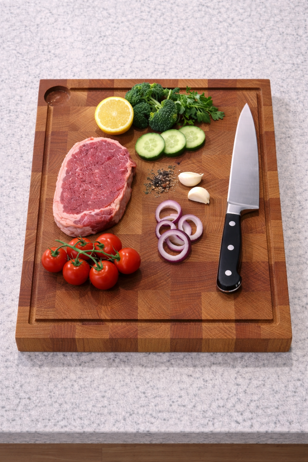 Billot de cuisine avec récupérateur - LE TALONNEUR