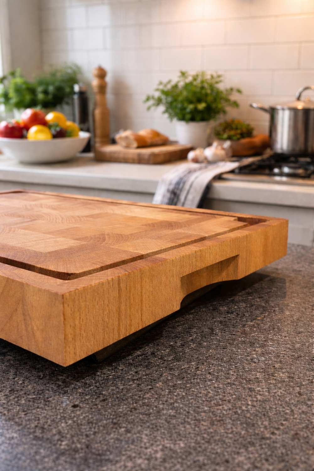 Billot de cuisine avec récupérateur - LE TALONNEUR