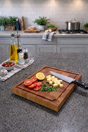 Billot de cuisine avec récupérateur - LE TALONNEUR