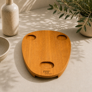 Support Thermomix en bois massif – Planche MOMO | Hêtre et Chêne