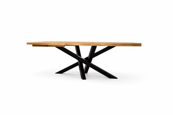 Table à rallonge - VAYSSE – détail du bois – La Boutique de l'Ébéniste